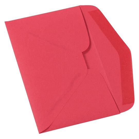 JAM Paper 3.625" x 6.5" Red Premium Commercial Envelopes, 50ct.